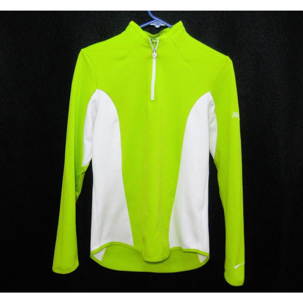 NIKE GOLF Women's (Size Small) Neon Green Dri-Fit Long Sleeve Top Pumpkin Ridge